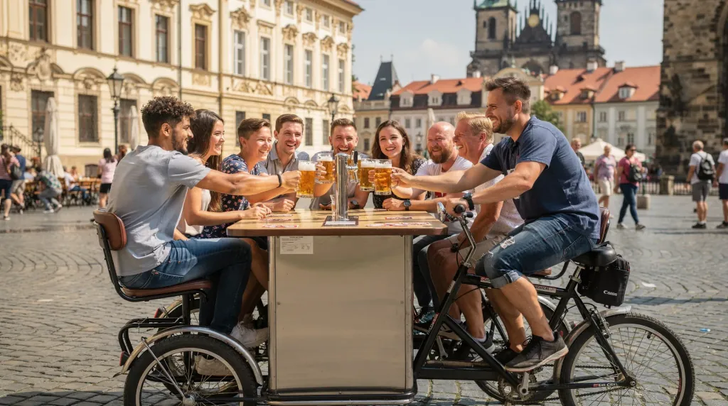 Prague beer bikes — the truth about party bike tours