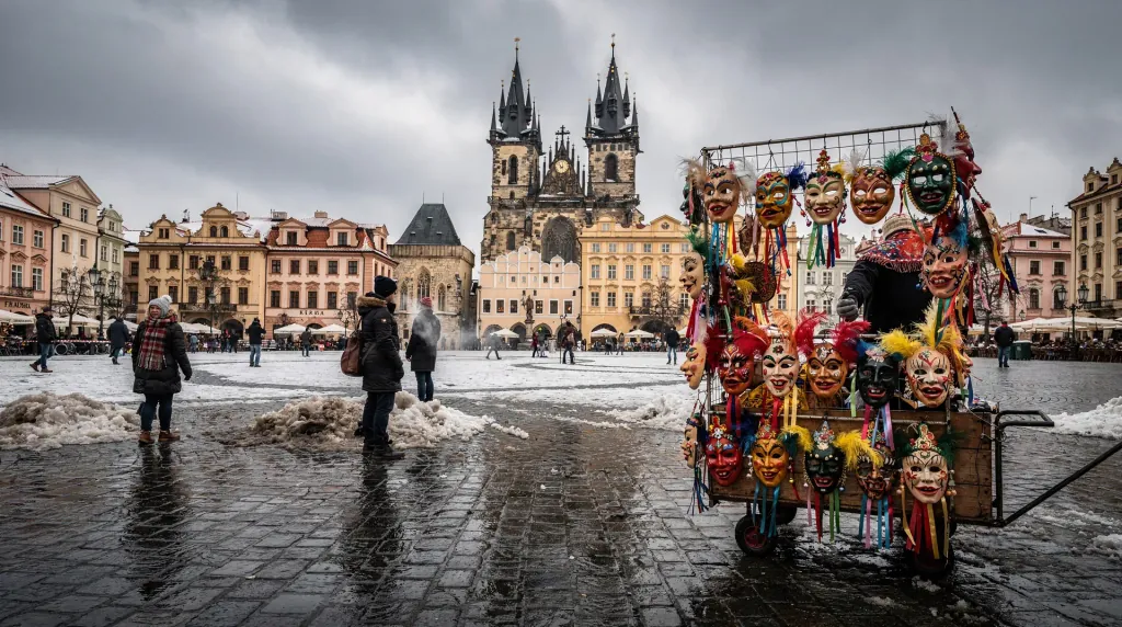 Prague in February — winter still, Carnival and Masopust