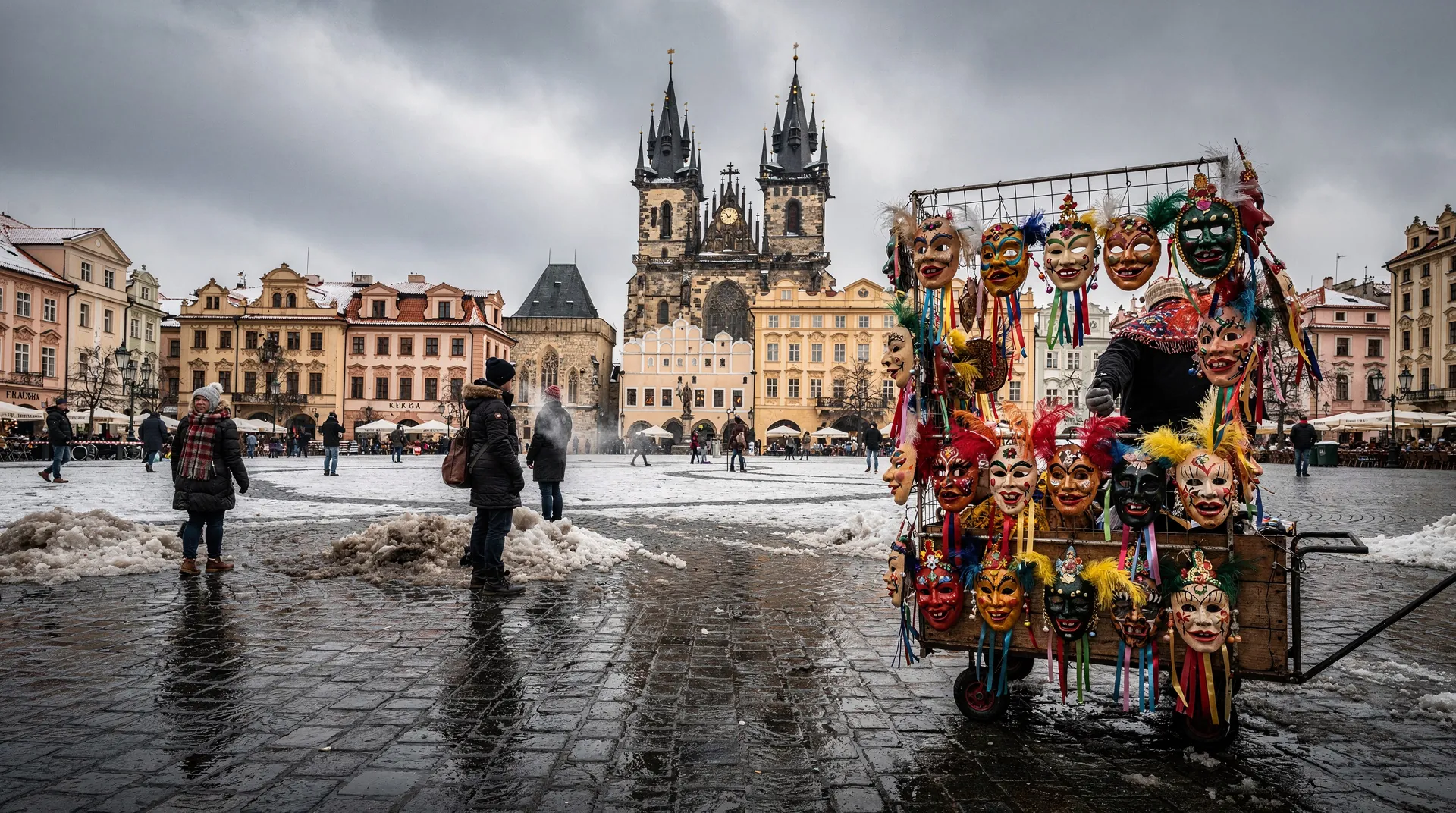 Prague in February — winter still, Carnival and Masopust