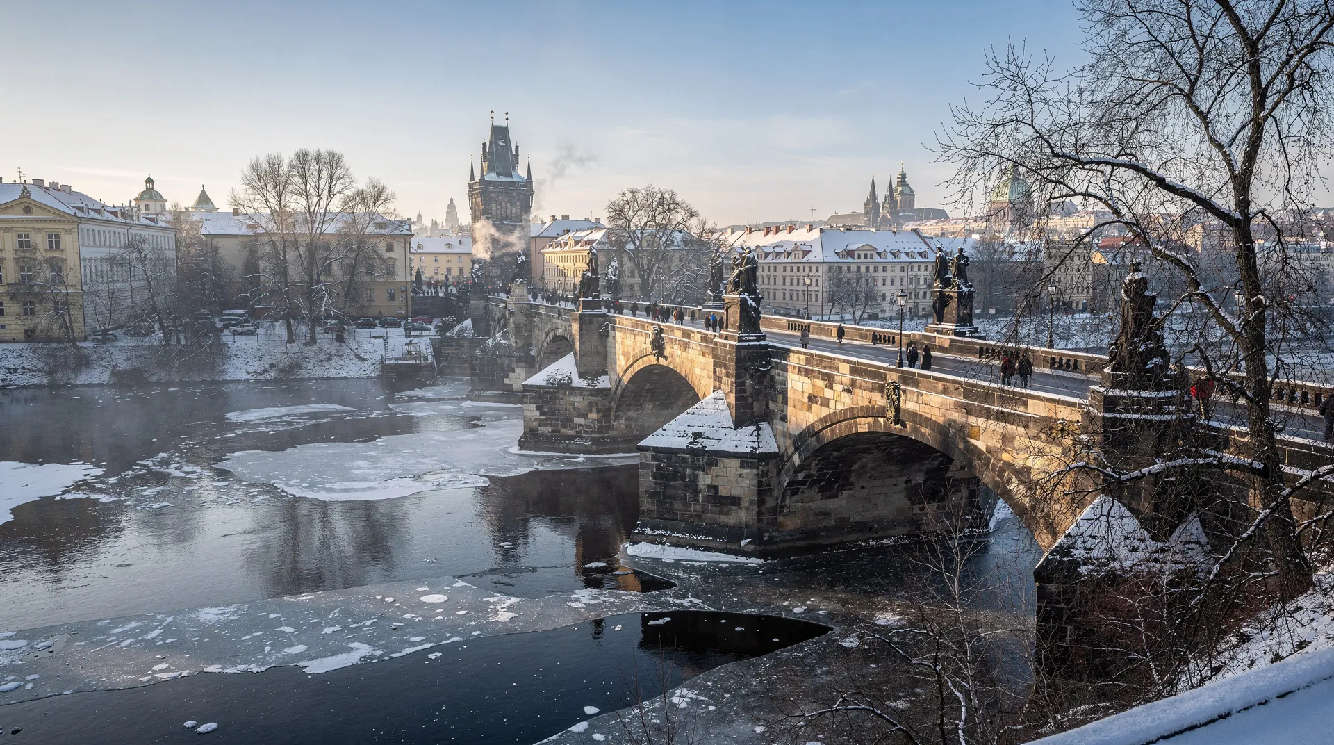 Prague in January — winter quiet, ice sculptures, cheapest prices