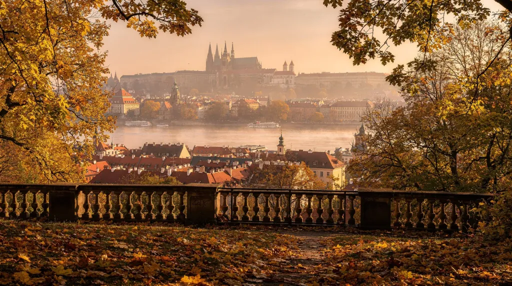Prague in October — autumn colours, quieter, warm drinks