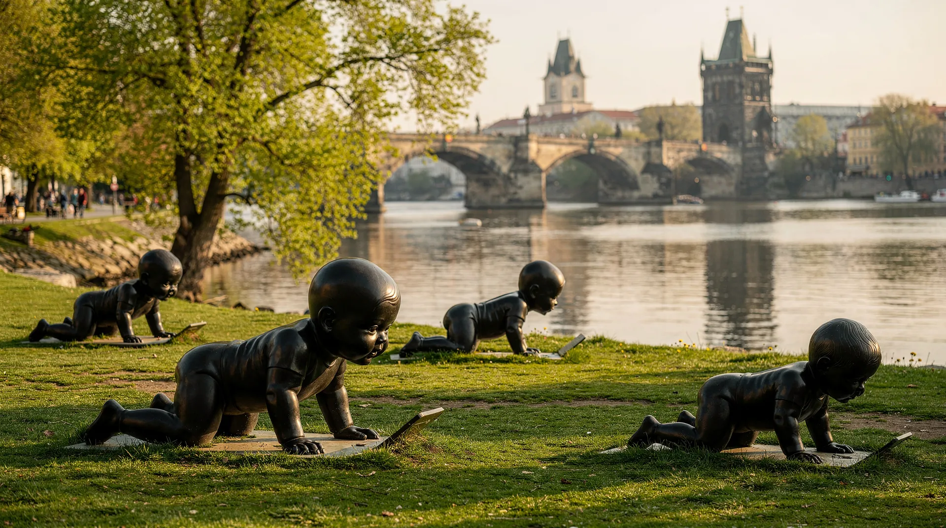 Kampa Island Prague — Museum Kampa, David Černý babies, and the Venice of Prague