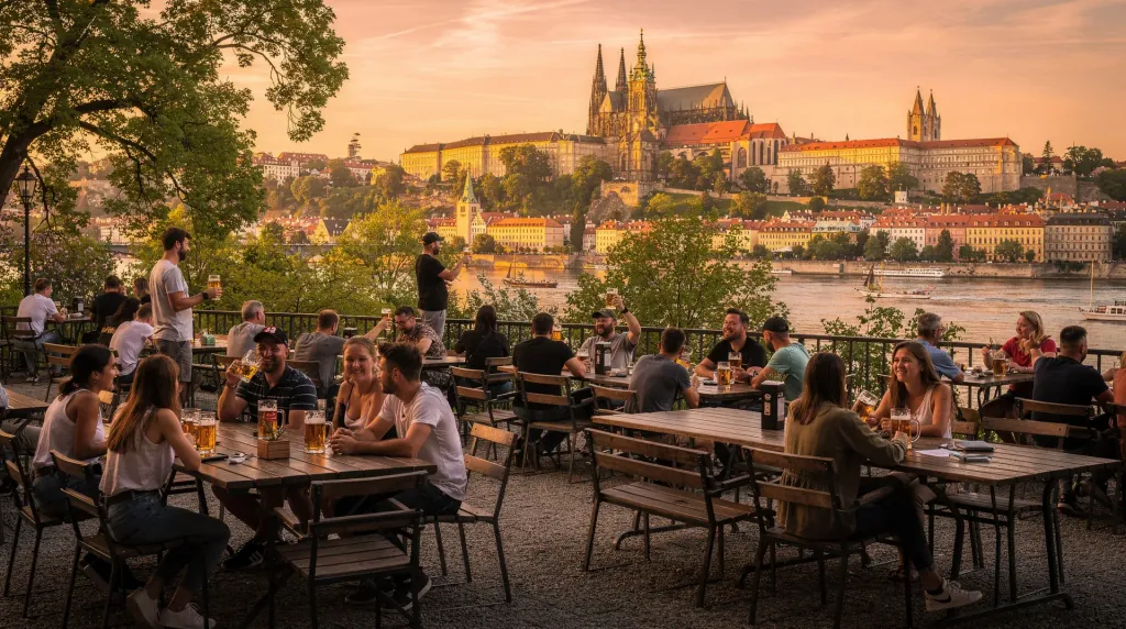 Letná Park Prague — panorama, beer garden, metronome, and local life