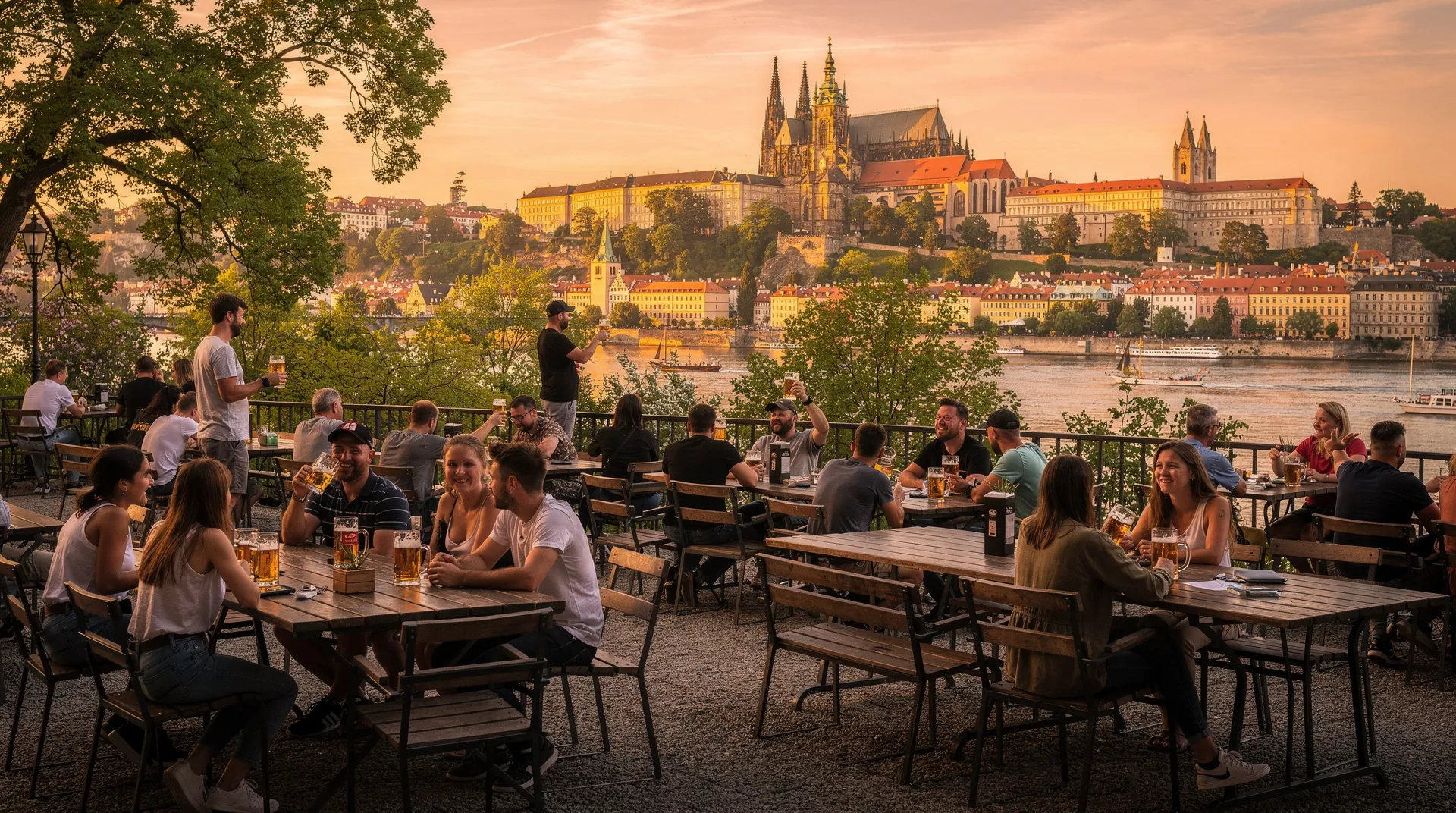 Letná Park Prague — panorama, beer garden, metronome, and local life